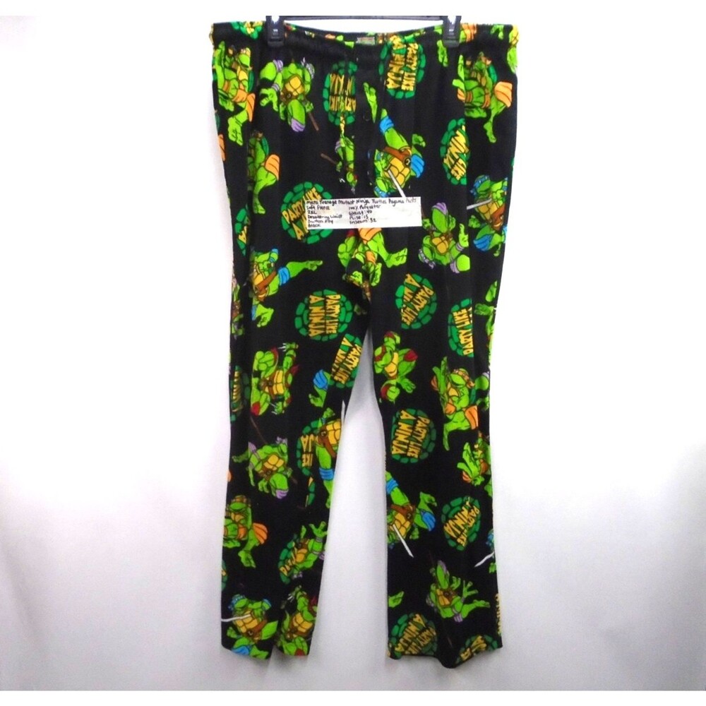 Teenage Mutant Ninja Turtles Mens Size 2XL Graphic Fleece Pajama Pants Viacom
